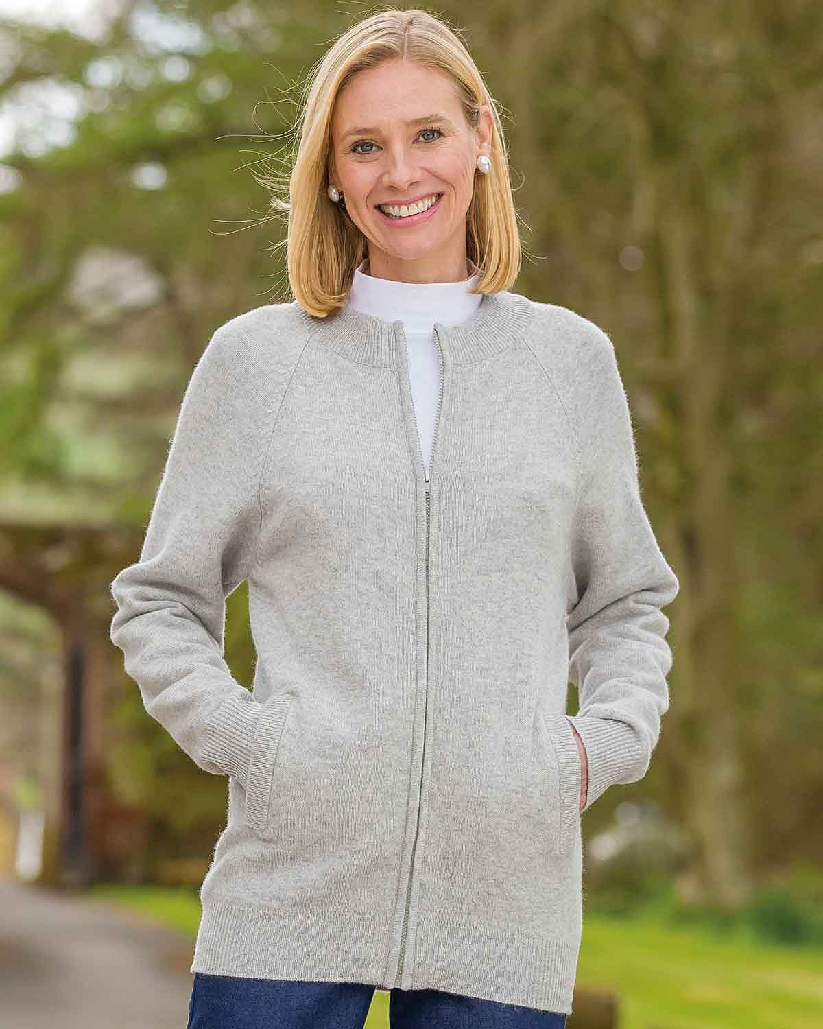 Julie Long Sleeve Zipped Cardigan Country Collection